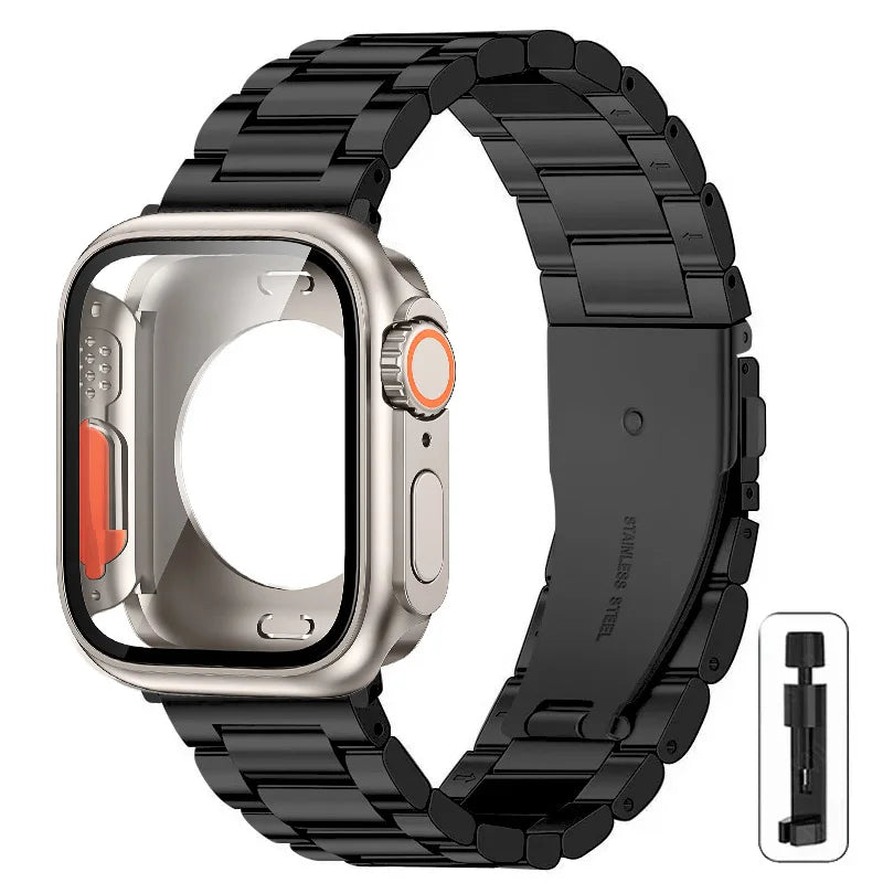 Boîtier Ultra + Bracelet Acier Apple Watch