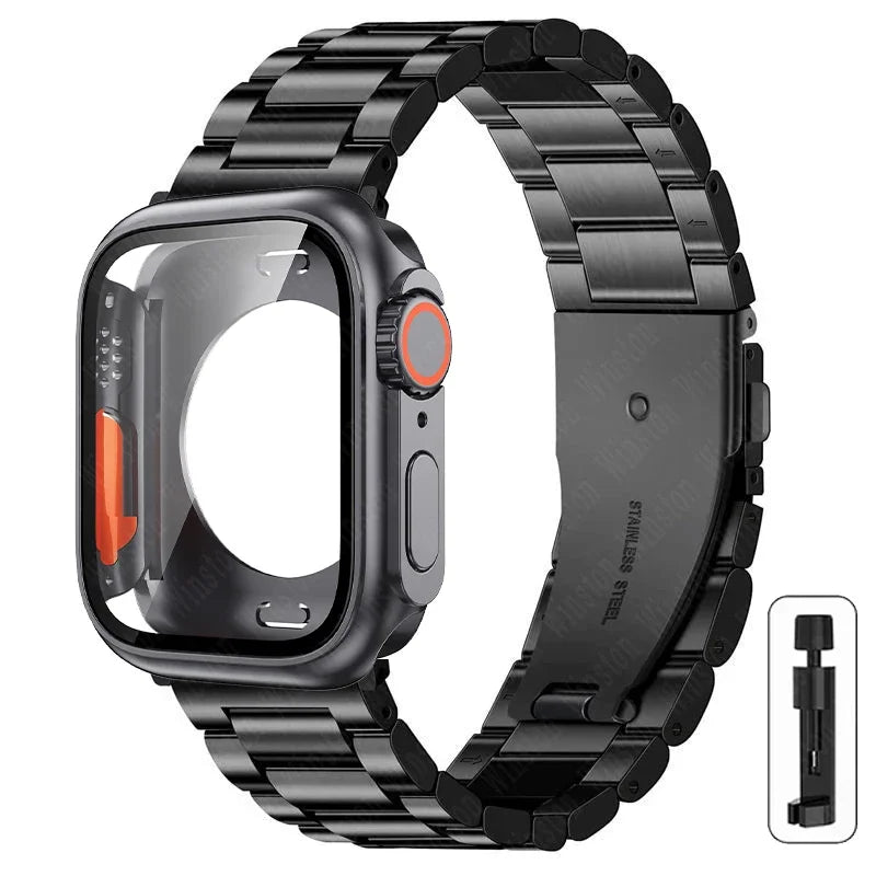 Boîtier Ultra + Bracelet Acier Apple Watch