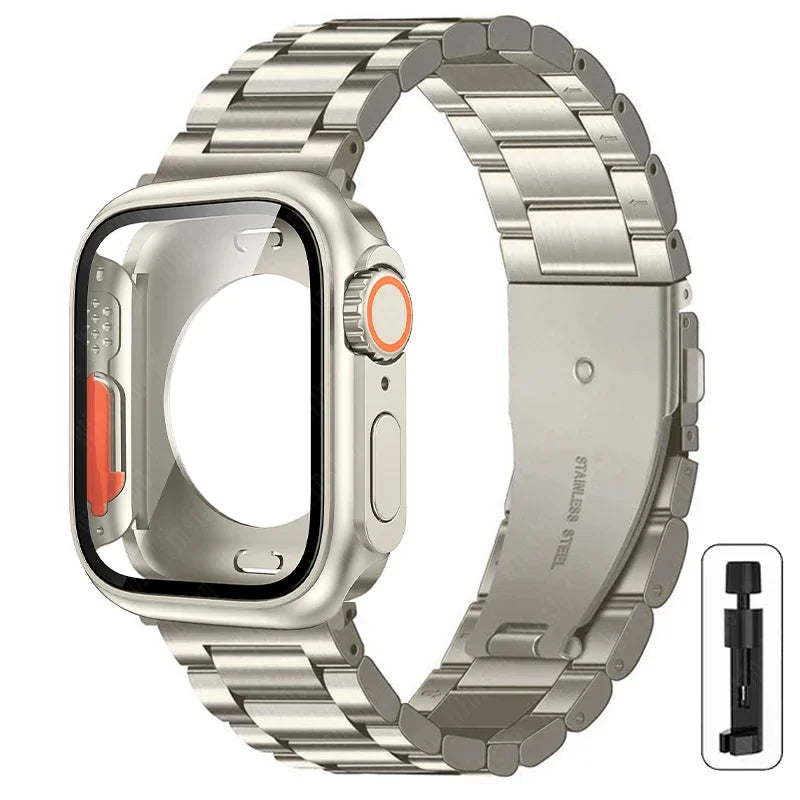 Boîtier Ultra + Bracelet Acier Apple Watch