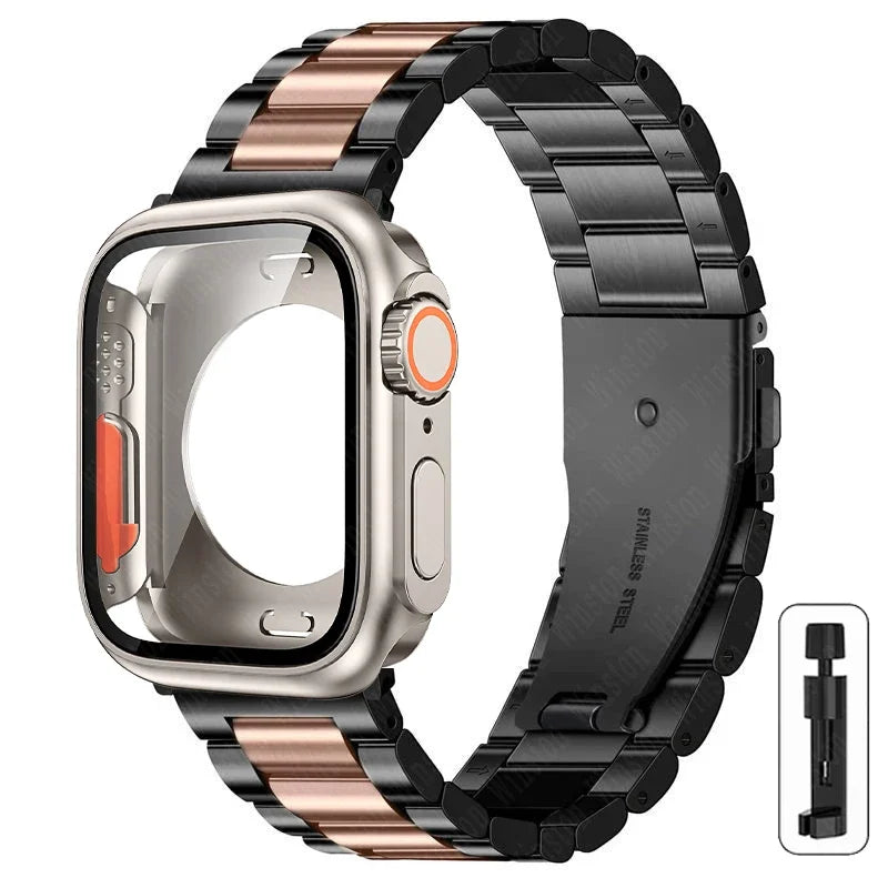 Boîtier Ultra + Bracelet Acier Apple Watch