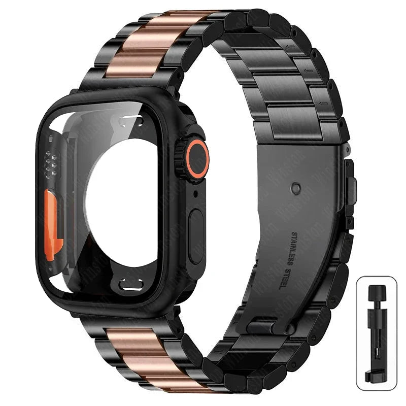 Boîtier Ultra + Bracelet Acier Apple Watch