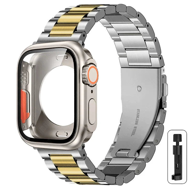 Boîtier Ultra + Bracelet Acier Apple Watch