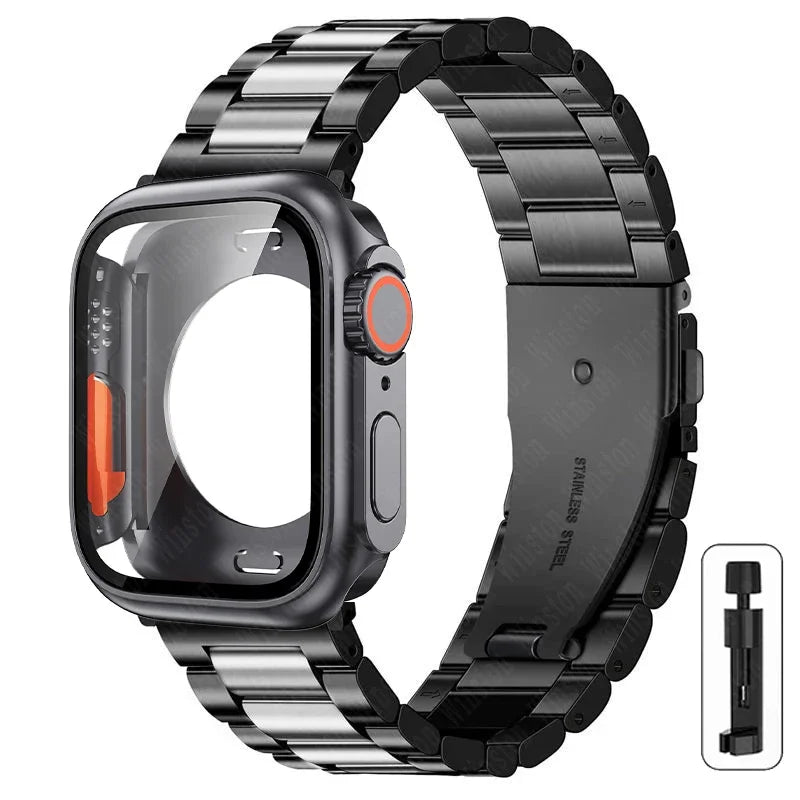 Boîtier Ultra + Bracelet Acier Apple Watch