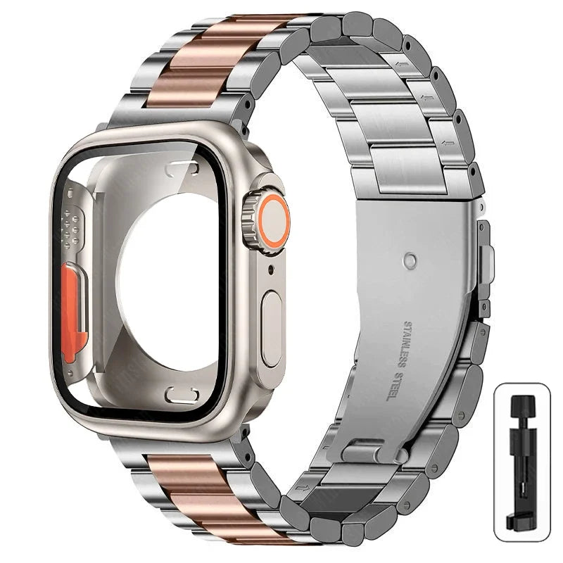 Boîtier Ultra + Bracelet Acier Apple Watch