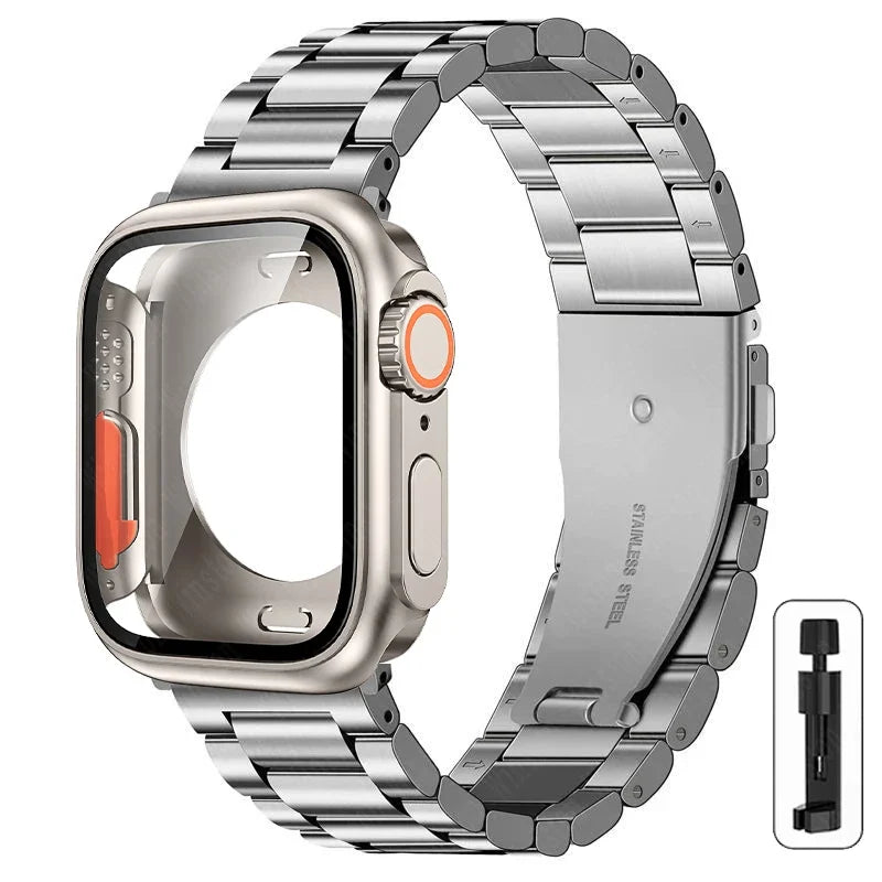 Boîtier Ultra + Bracelet Acier Apple Watch