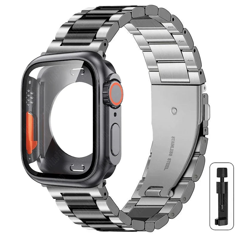 Boîtier Ultra + Bracelet Acier Apple Watch