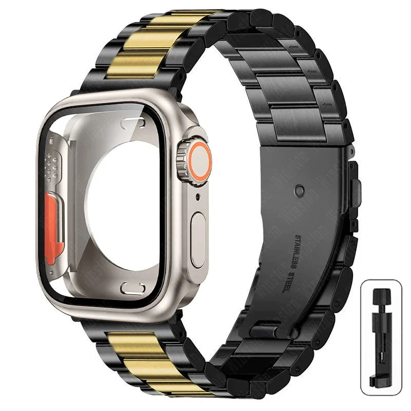 Boîtier Ultra + Bracelet Acier Apple Watch