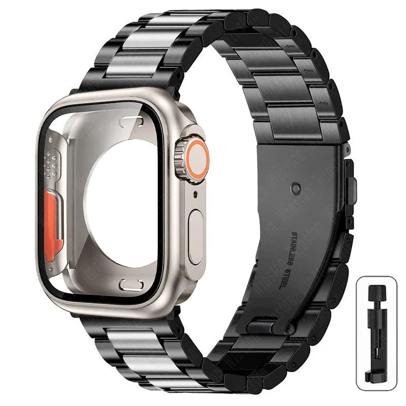 Boîtier Ultra + Bracelet Acier Apple Watch