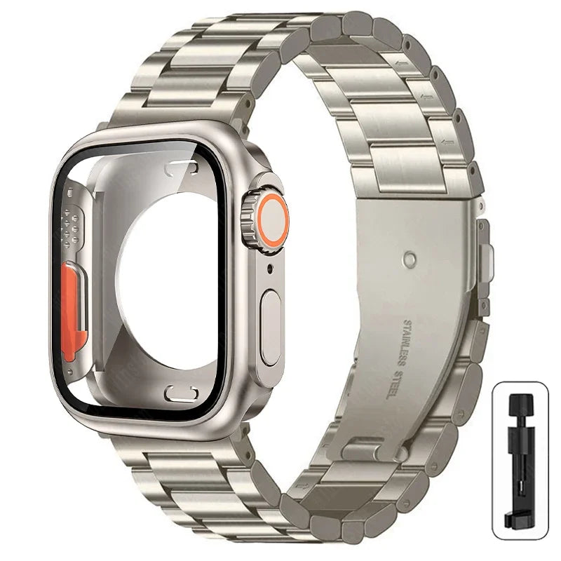 Boîtier Ultra + Bracelet Acier Apple Watch