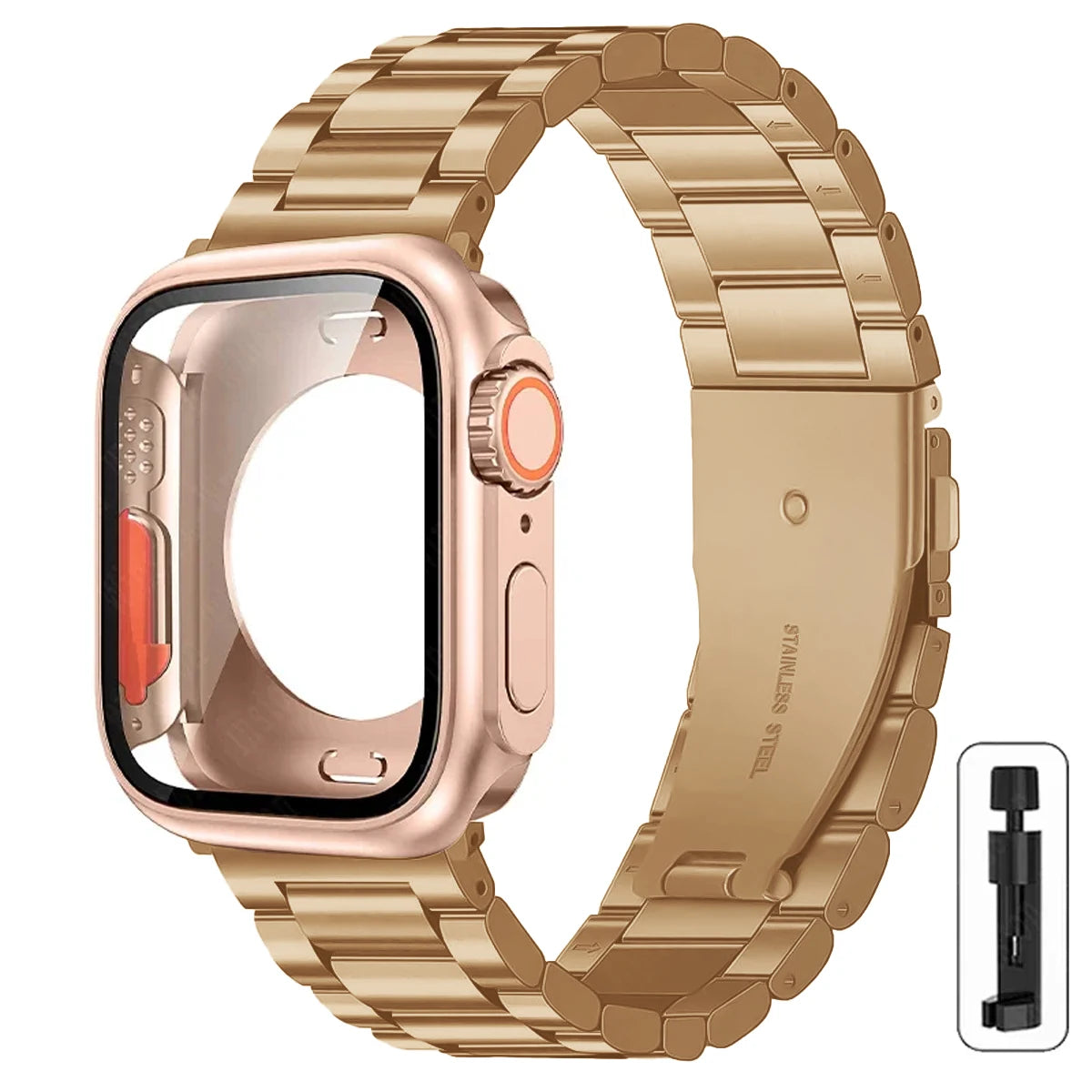 Boîtier Ultra + Bracelet Acier Apple Watch